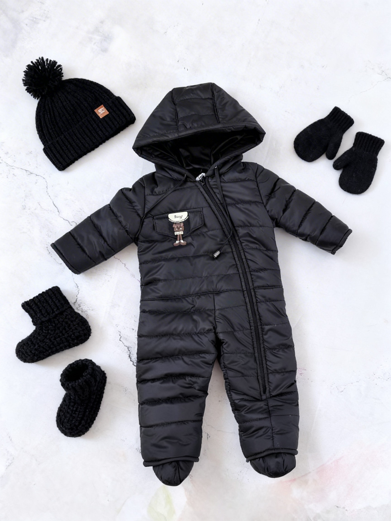 Комбинезоны Denchik модель dn-8467-chornij Фото