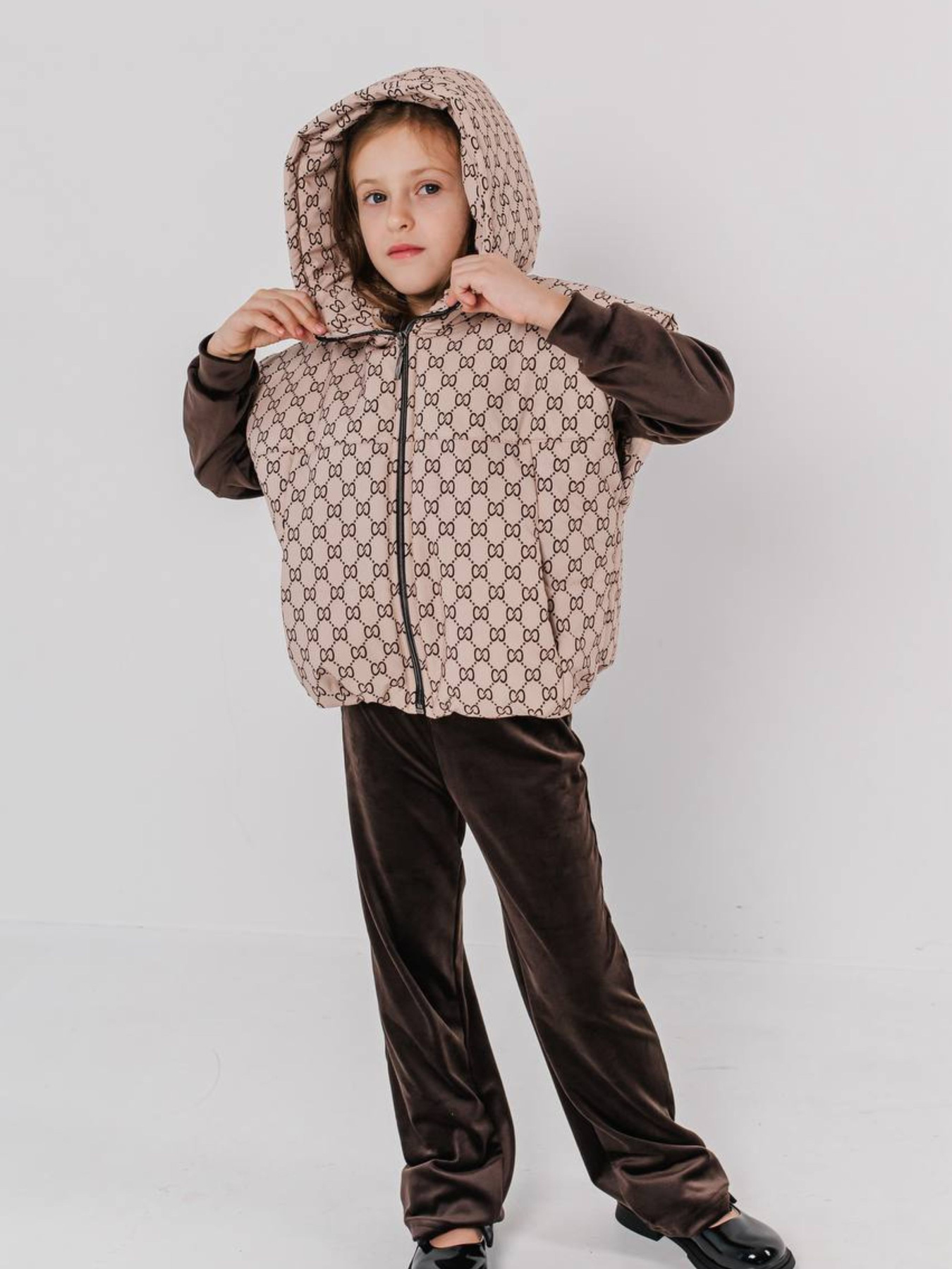 Куртки та дублянки Denchik модель dn-8468-bezhevj Фото