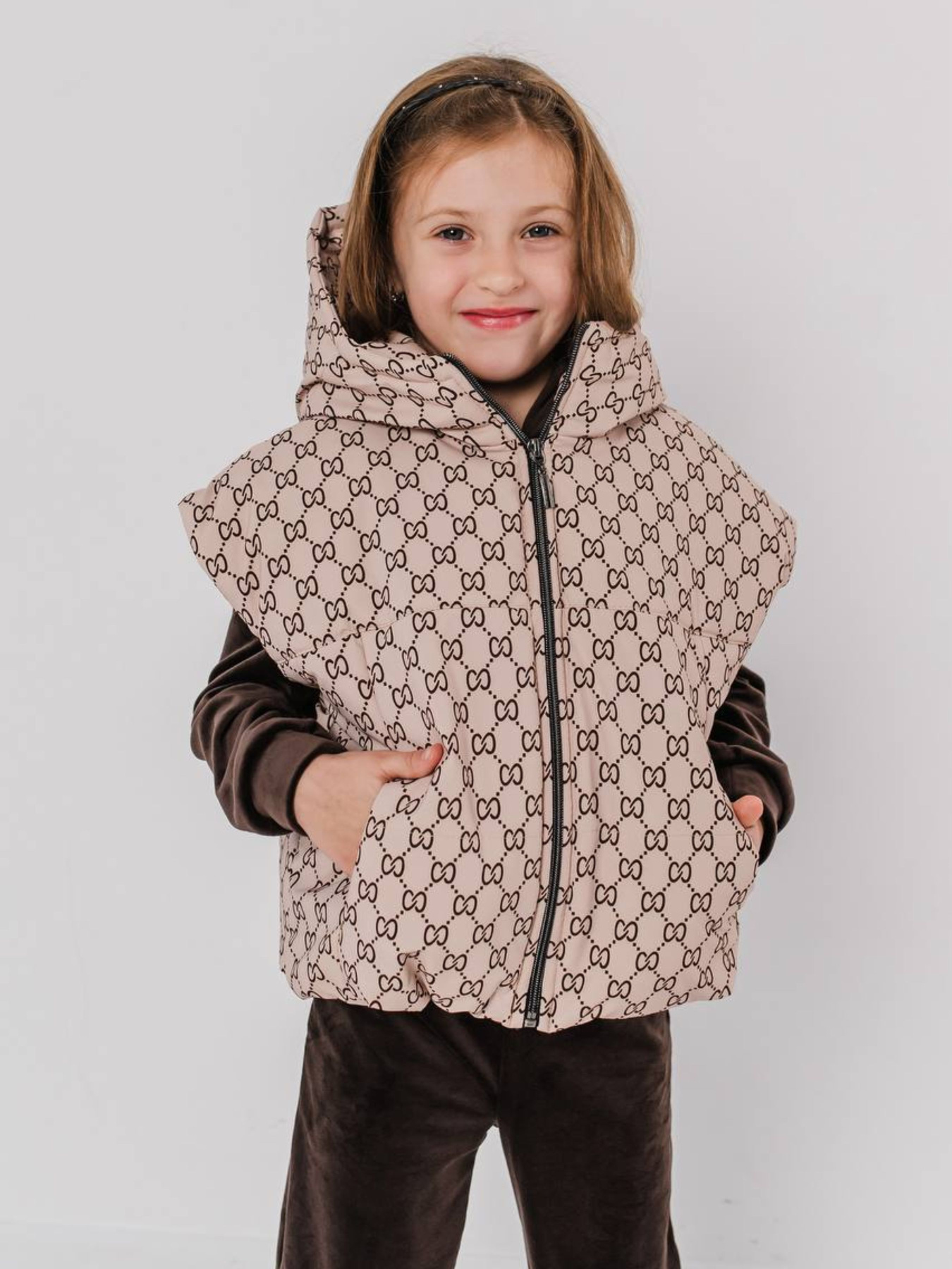 Куртки та дублянки Denchik модель dn-8468-bezhevj Фото