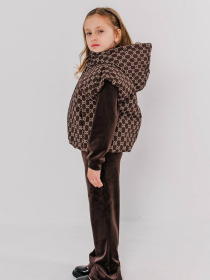 Куртки та дублянки Denchik модель dn-8468-korichnevij Фото