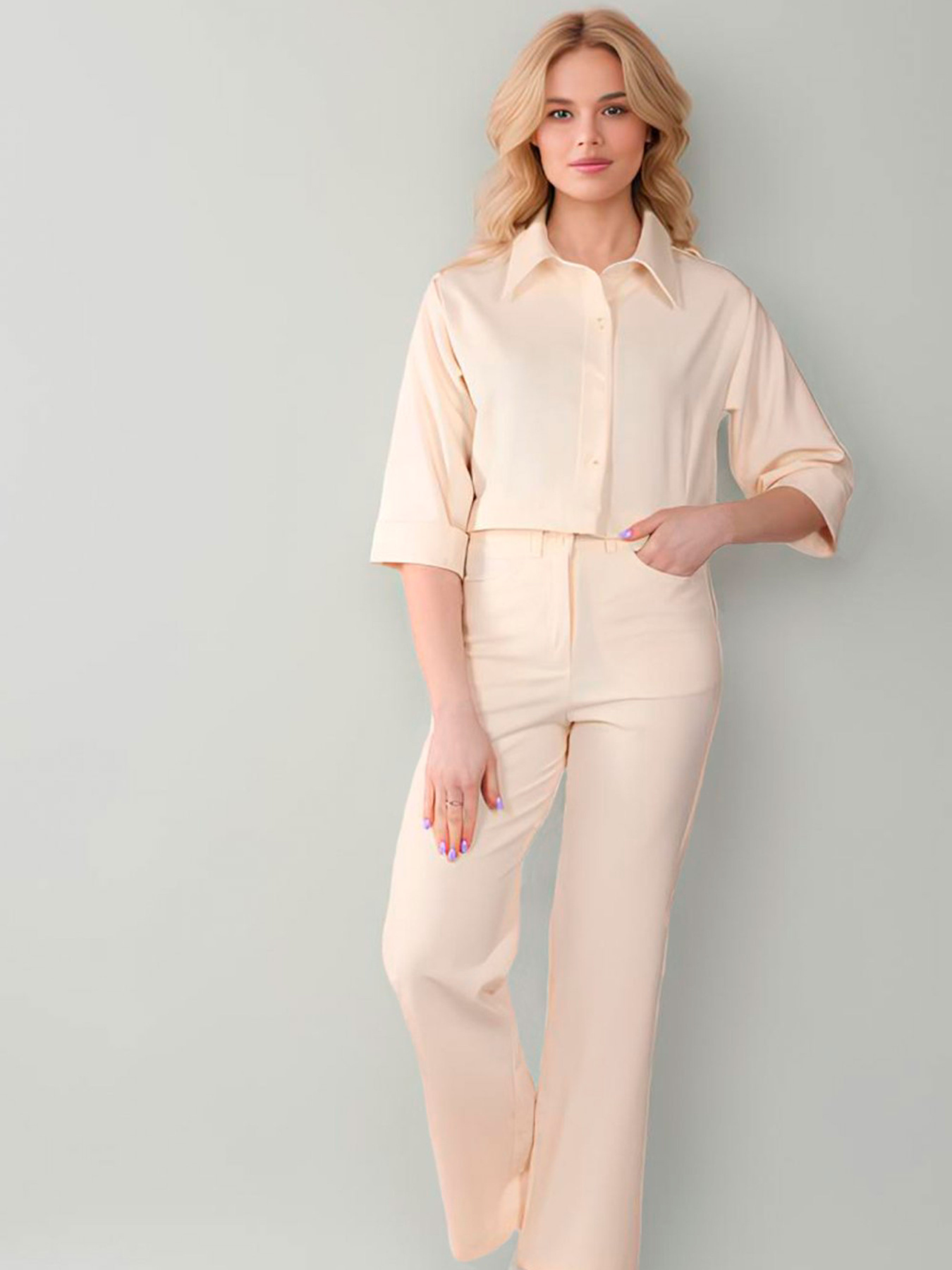 Брюки LadyLike модель ll236820015-bezhevij Фото