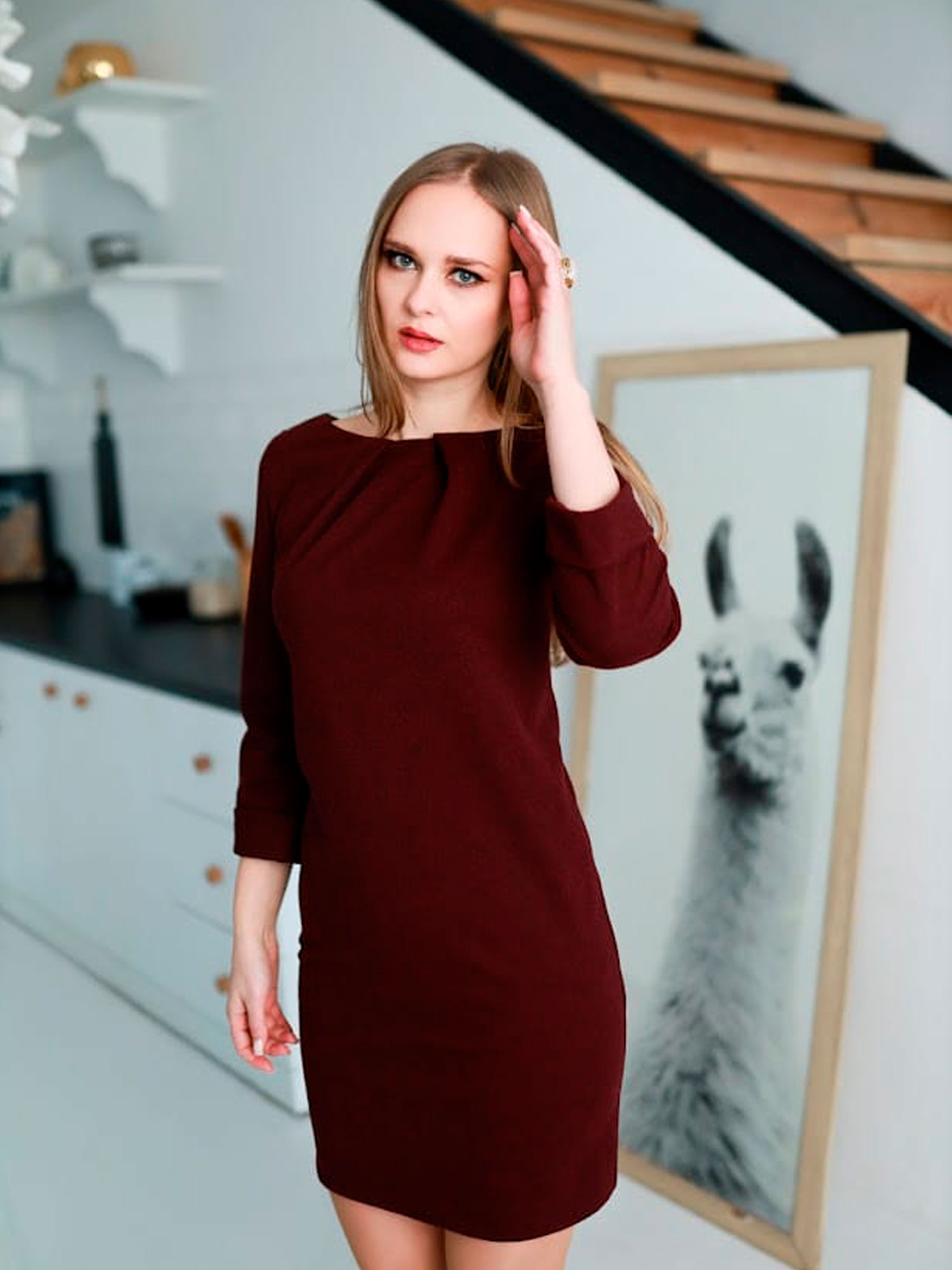 Платья LadyLike модель ll102800007-bordovj Фото