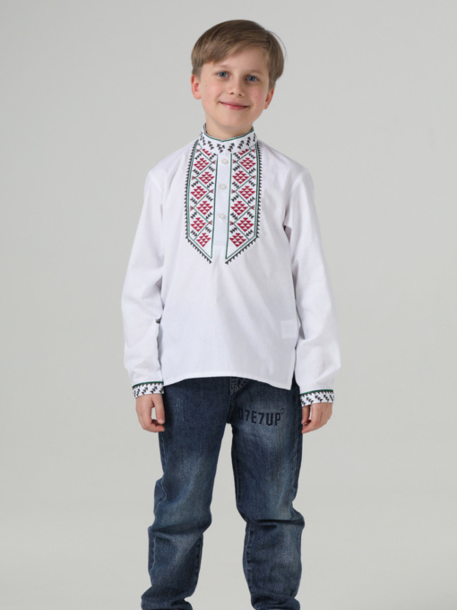 Вишиванки Folk Moda модель fm3099-blij Фото