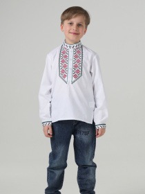 Вишиванки Folk Moda модель fm3099-blij Фото