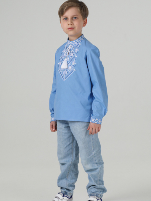 Вышиванки Folk Moda модель fm3100-blakitnij Фото