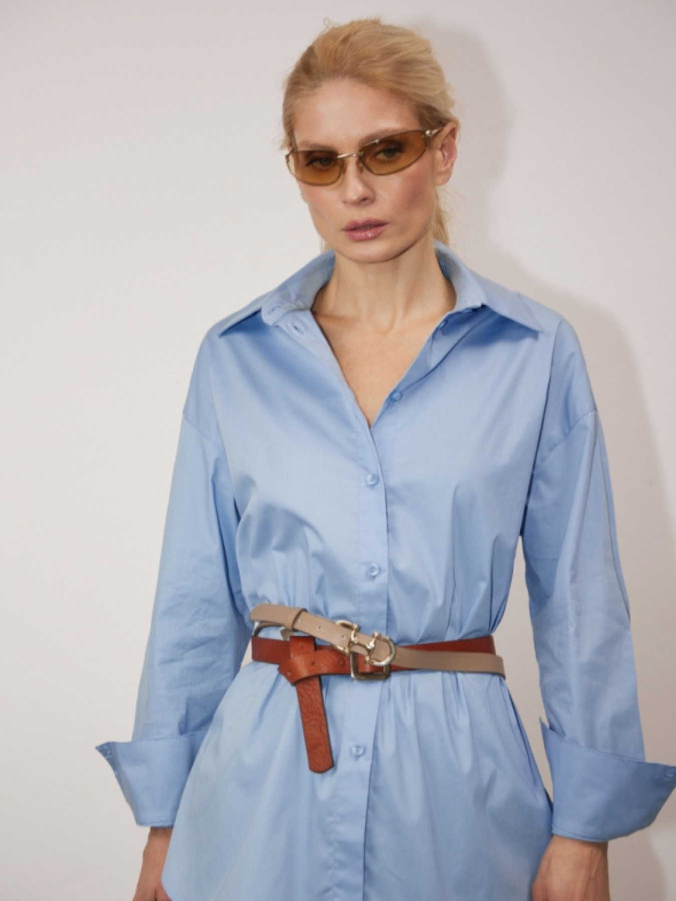 Рубашки TrikoBakh модель 3088-nebesnij Фото