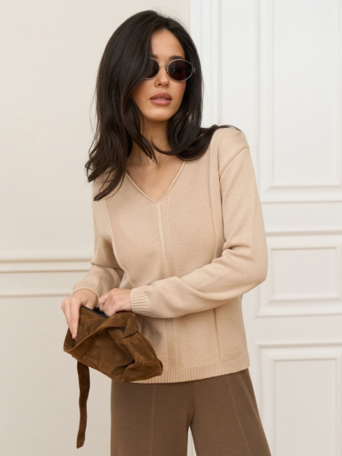 Свитры и кардиганы TrikoBakh модель 2912-kremovij Фото