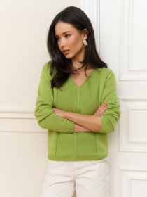 Свитры и кардиганы TrikoBakh модель 2912-salatovij Фото