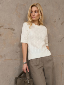 Свитры и кардиганы TrikoBakh модель 2944-moloko Фото