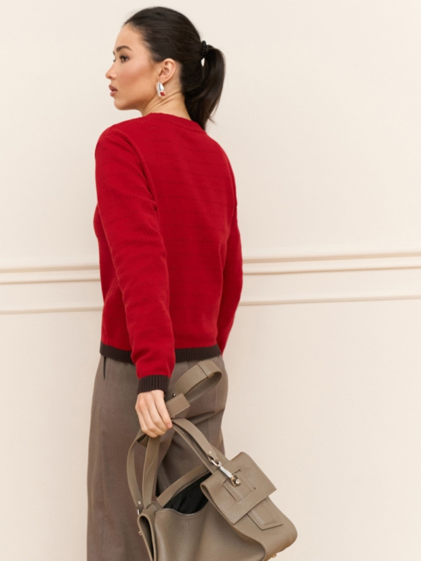 Свитры и кардиганы TrikoBakh модель 2920-marsala-shokolad Фото