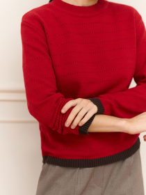 Свитры и кардиганы TrikoBakh модель 2920-marsala-shokolad Фото