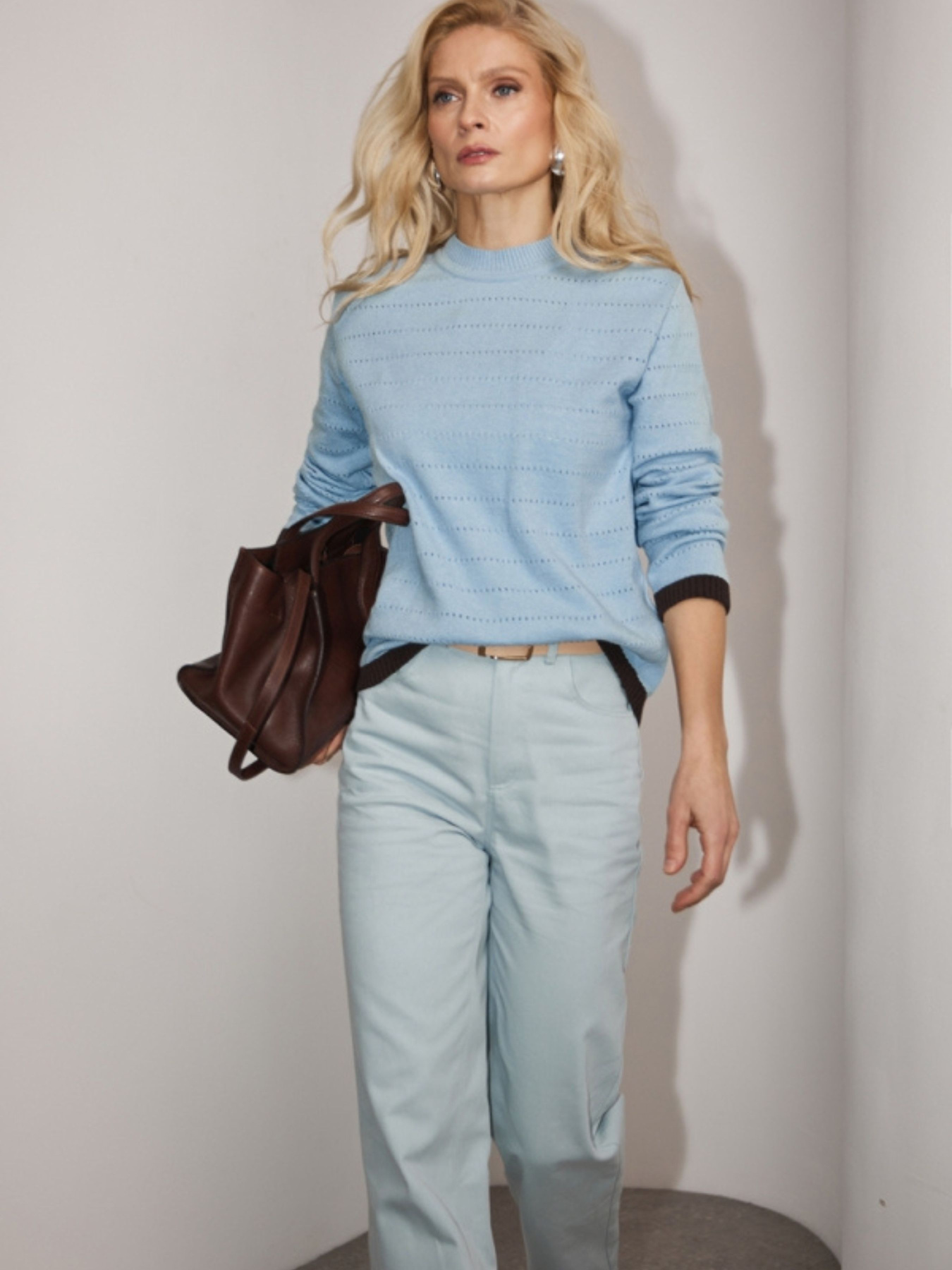 Свитры и кардиганы TrikoBakh модель 2920-nebesno-shokoladnij Фото