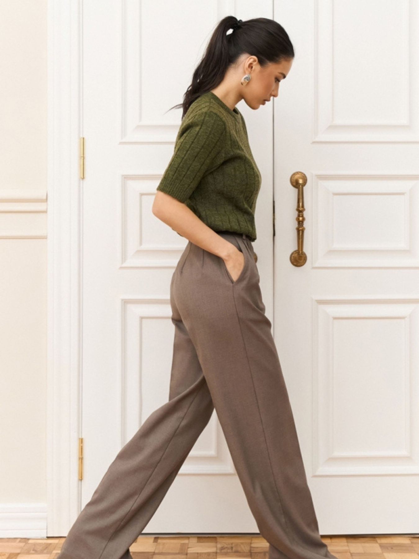 Свитры и кардиганы TrikoBakh модель 2921-olivka Фото