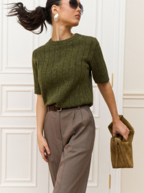 Свитры и кардиганы TrikoBakh модель 2921-olivka Фото