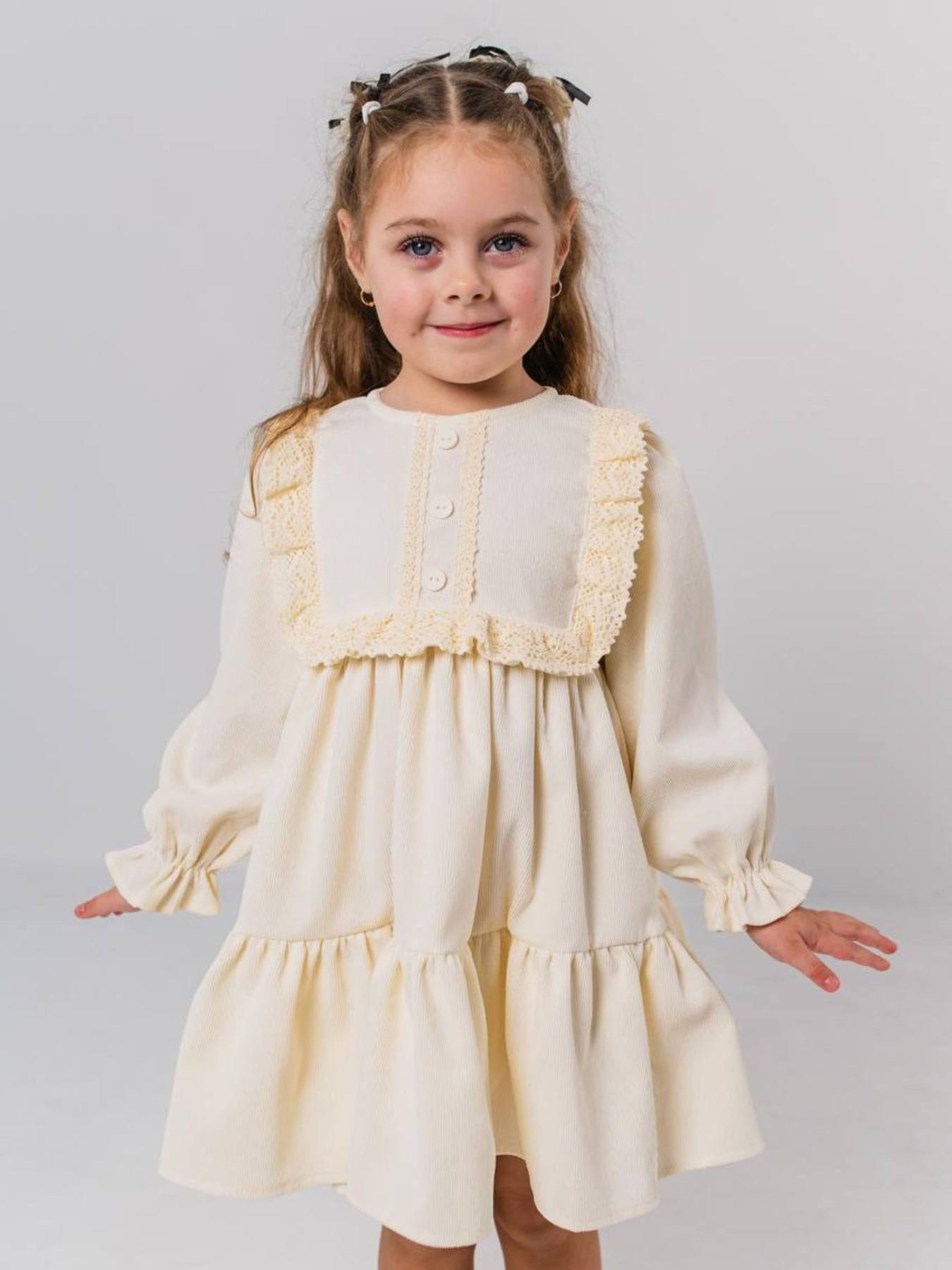 Платья Denchik модель dn-7342-molochnij Фото