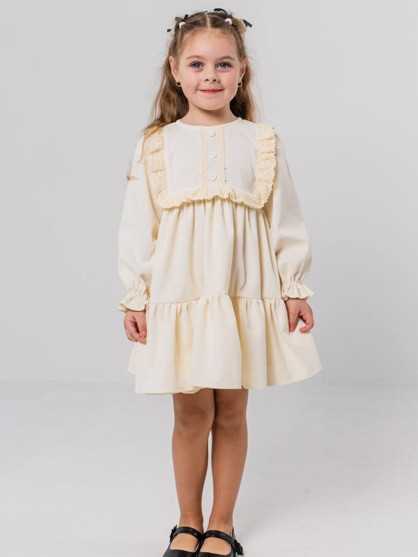 Платья Denchik модель dn-7342-molochnij Фото