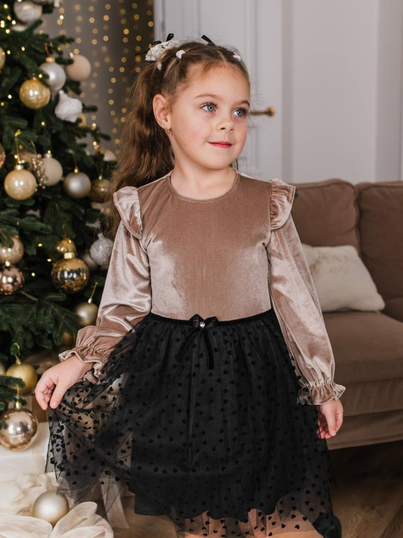 Платья Denchik модель dn-7341-korichnevij Фото