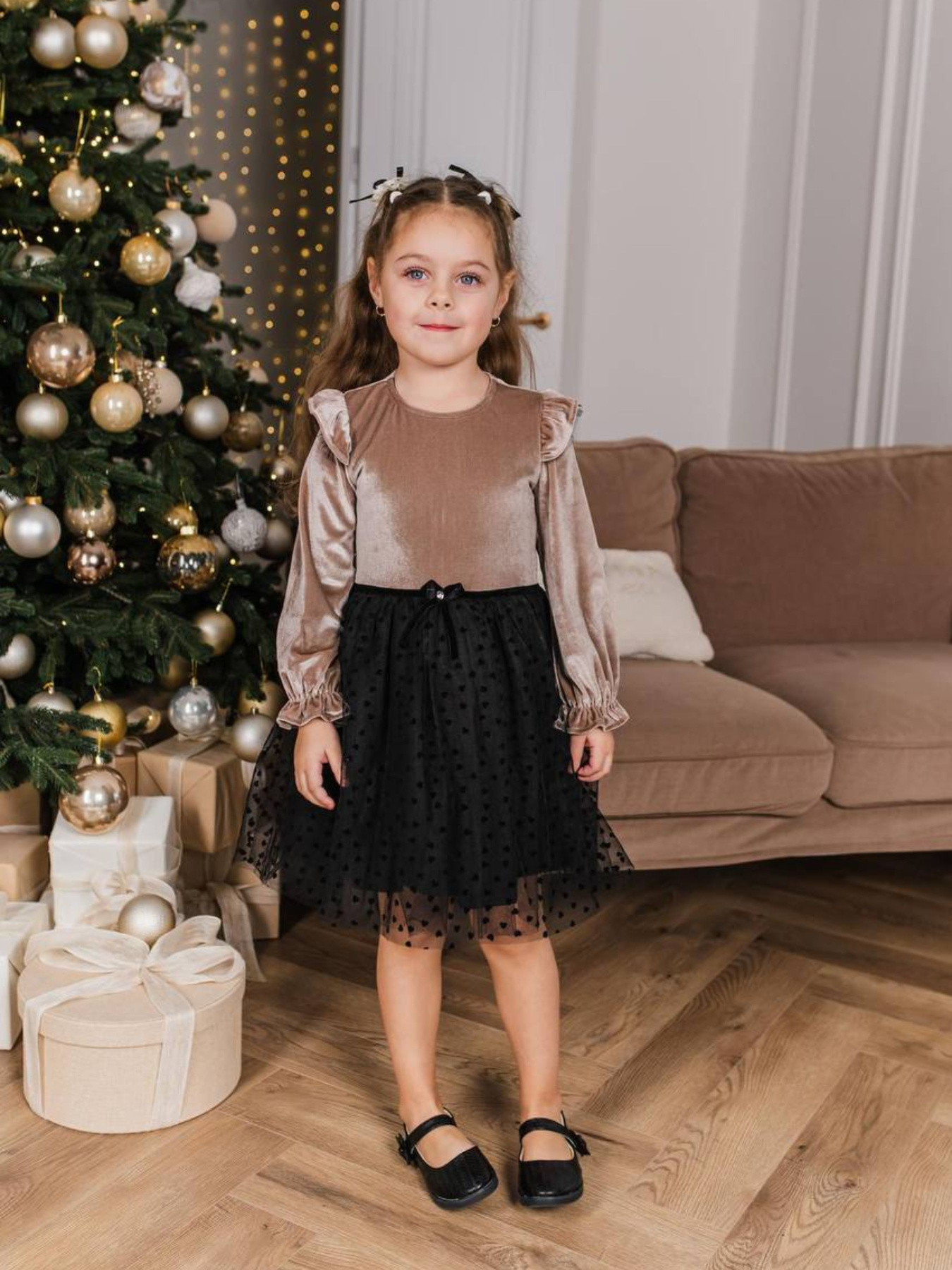 Платья Denchik модель dn-7341-korichnevij Фото