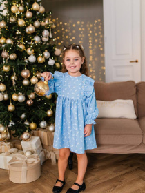 Сукня міді Denchik модель dn-7339-blakitnij Фото