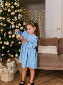 Сукня міді Denchik модель dn-7339-blakitnij Фото