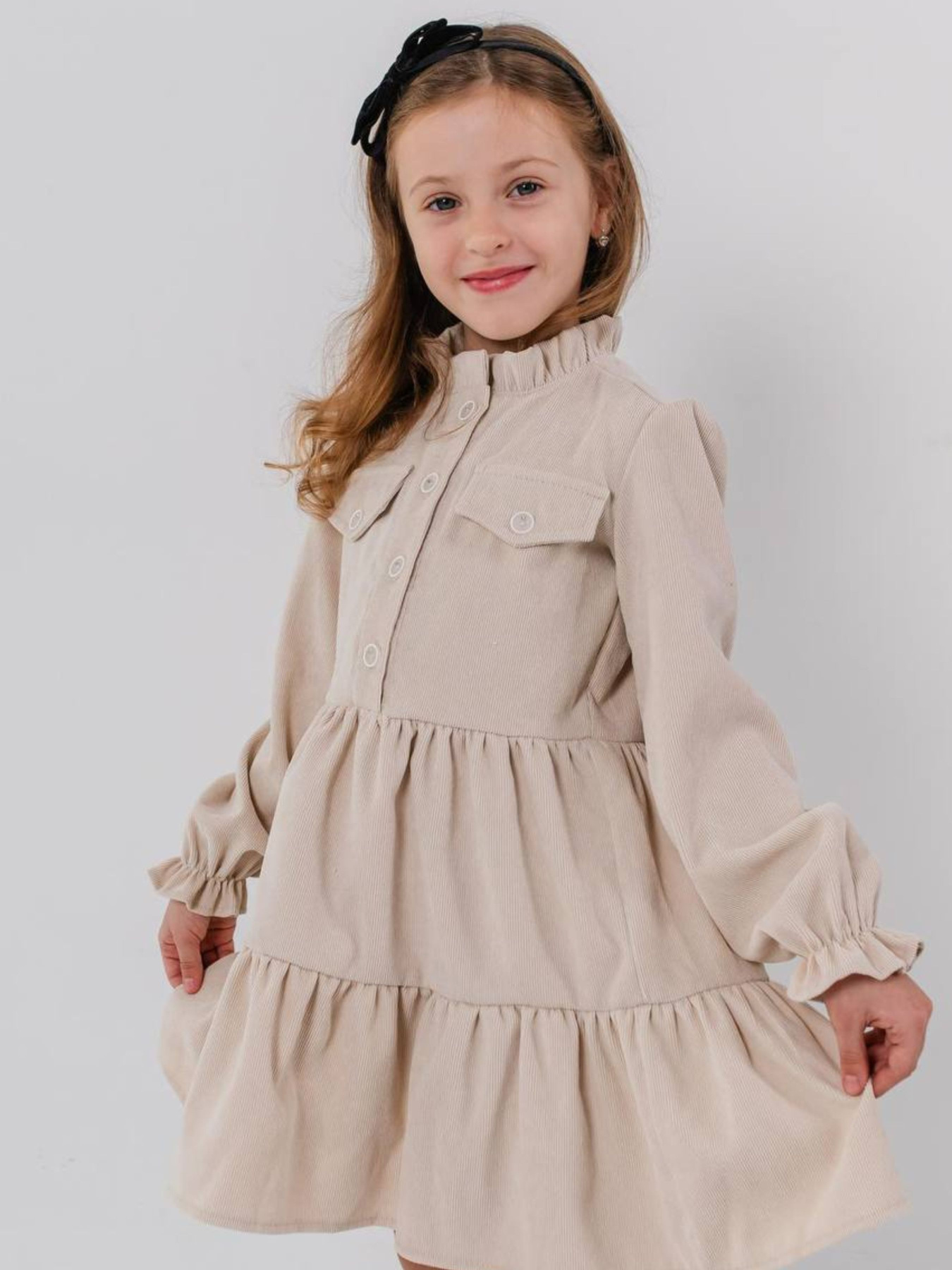 Сукня міді Denchik модель dn-7338-bezhevij Фото