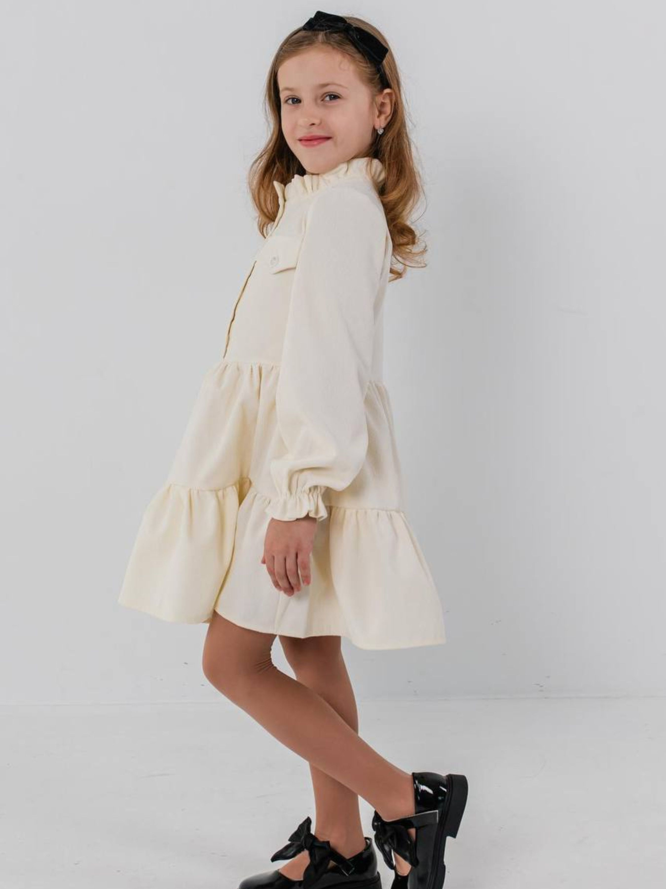 Сукня міді Denchik модель dn-7338-molochnij Фото