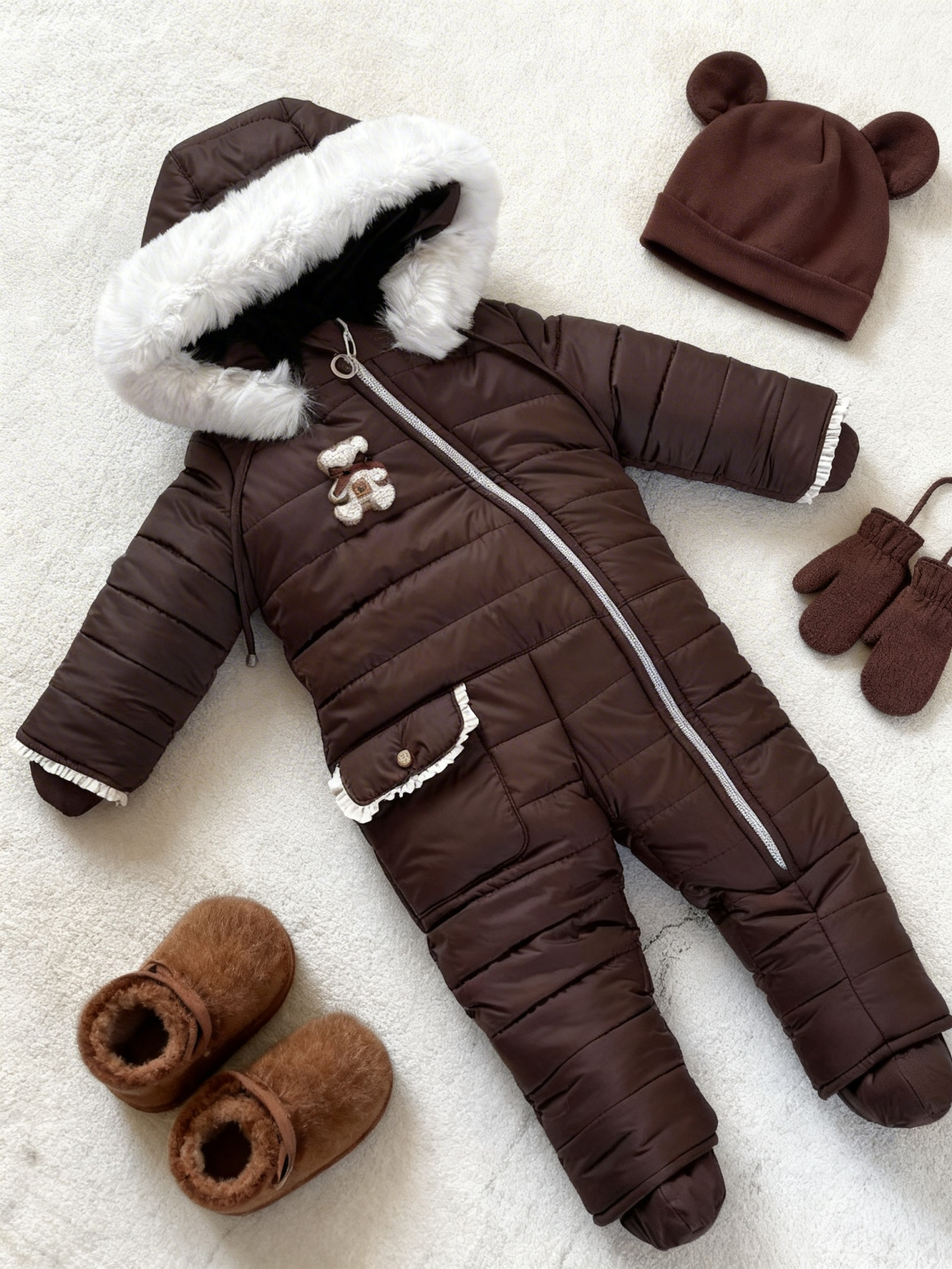 Комбінезони Denchik модель dn-8464-shokolad Фото