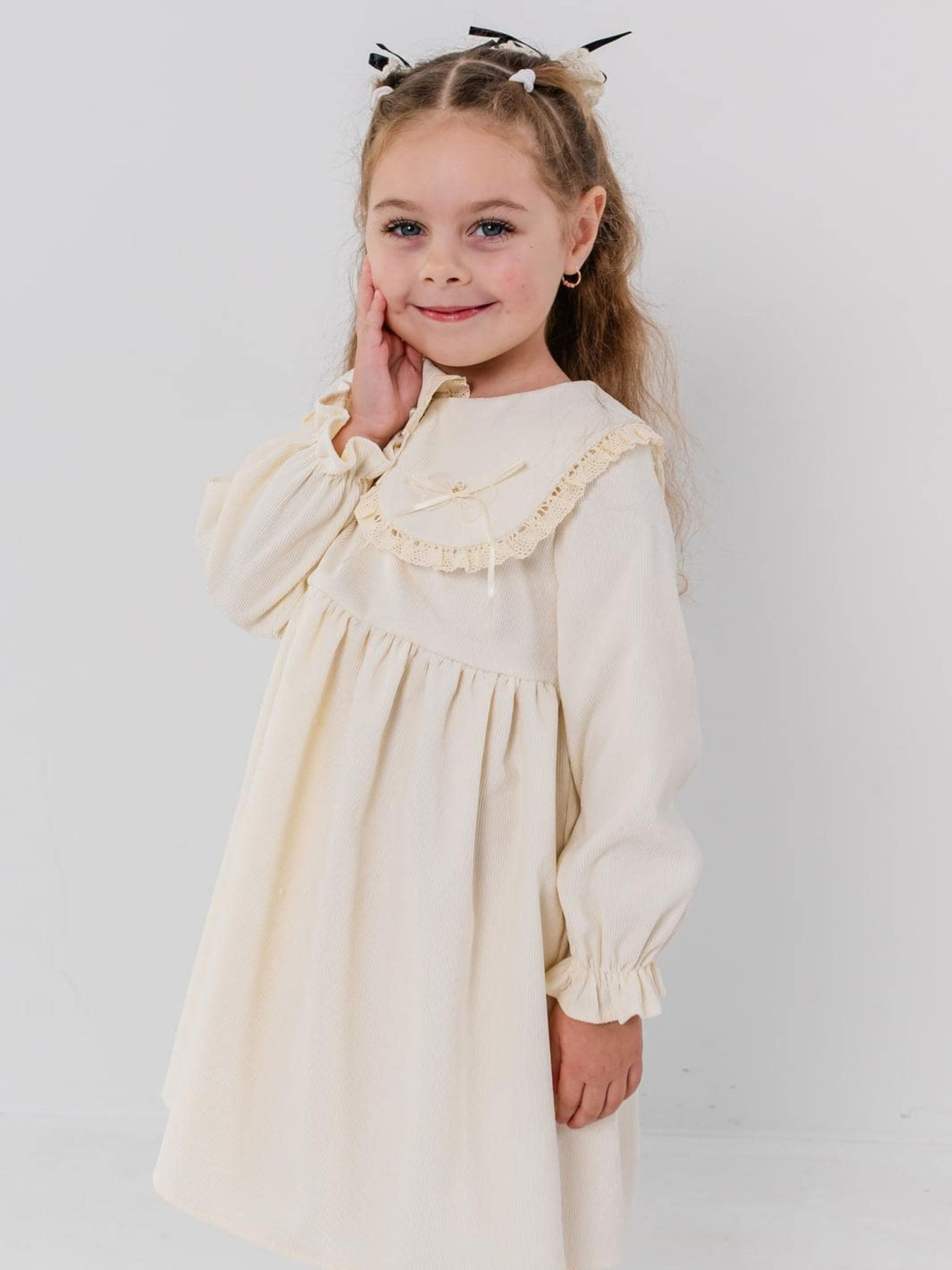 Сукня міді Denchik модель dn-7343-molochnij Фото