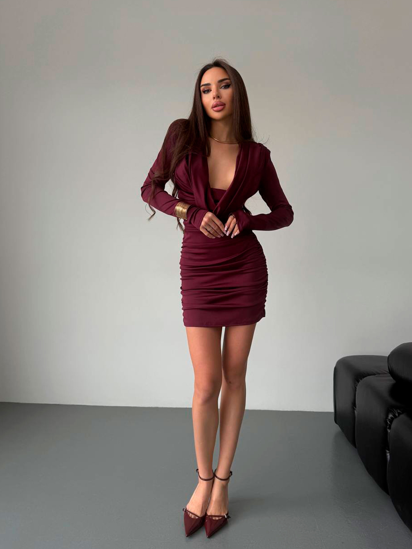 Платья Uaclothes модель like16474-bordovj Фото