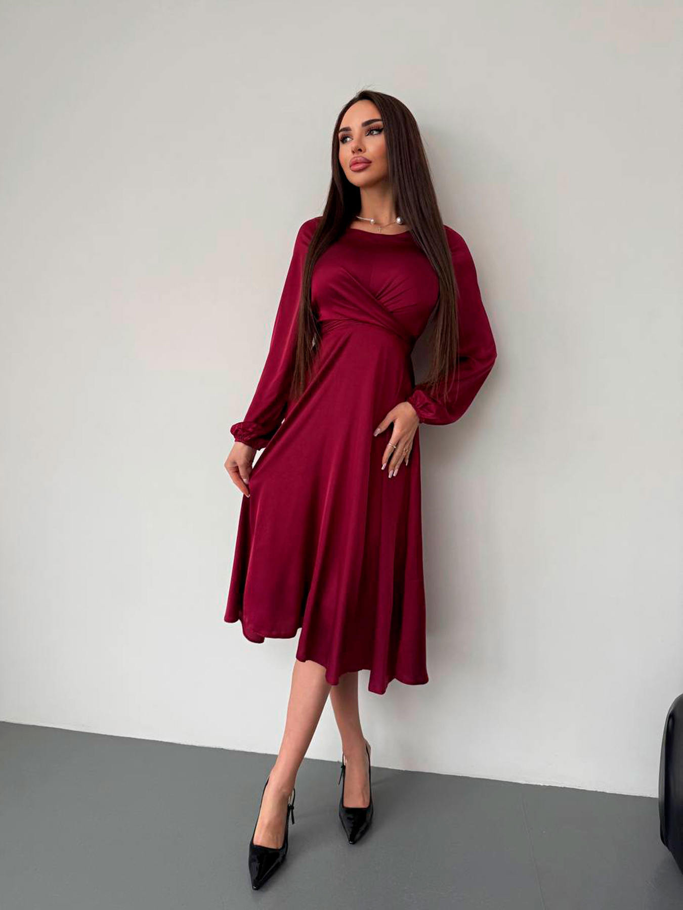 Платья Uaclothes модель like16472-bordovj Фото