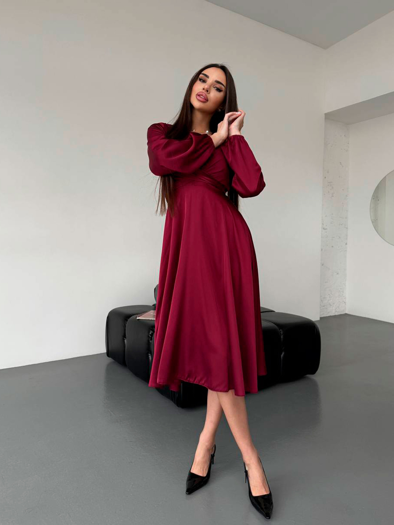 Платья Uaclothes модель like16472-bordovj Фото