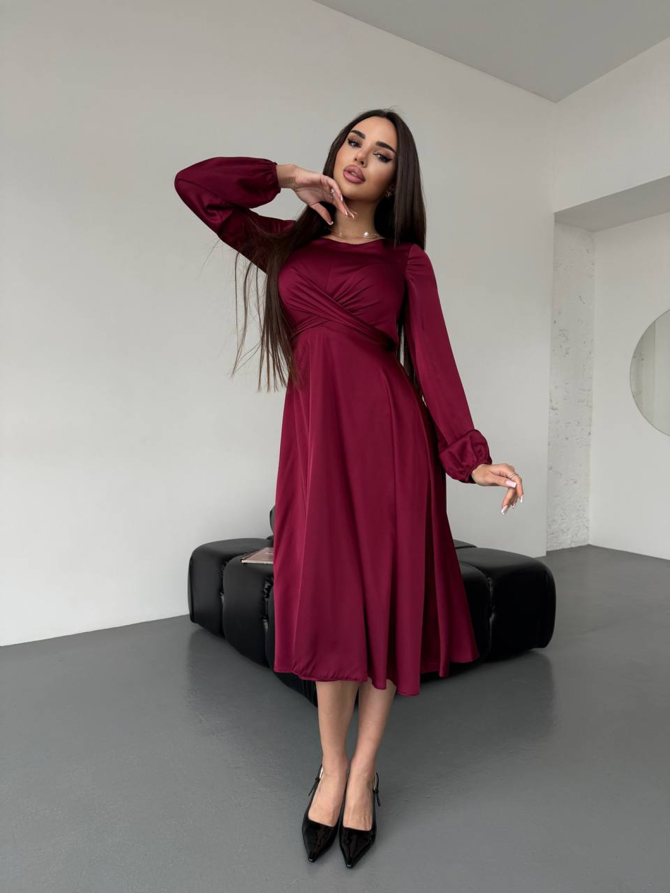 Платья Uaclothes модель like16472-bordovj Фото