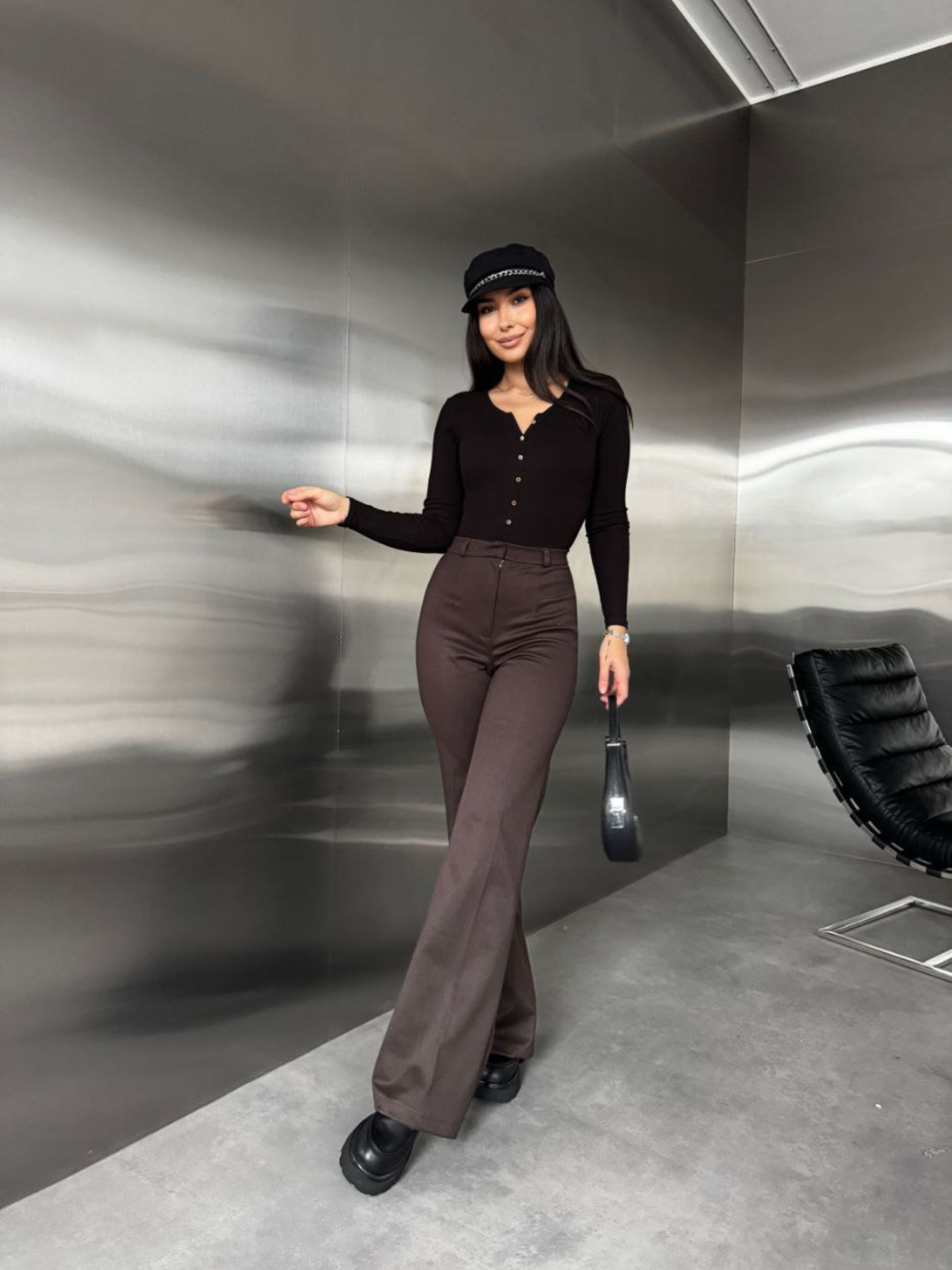 Брюки Uaclothes модель like16196-korichnevj Фото