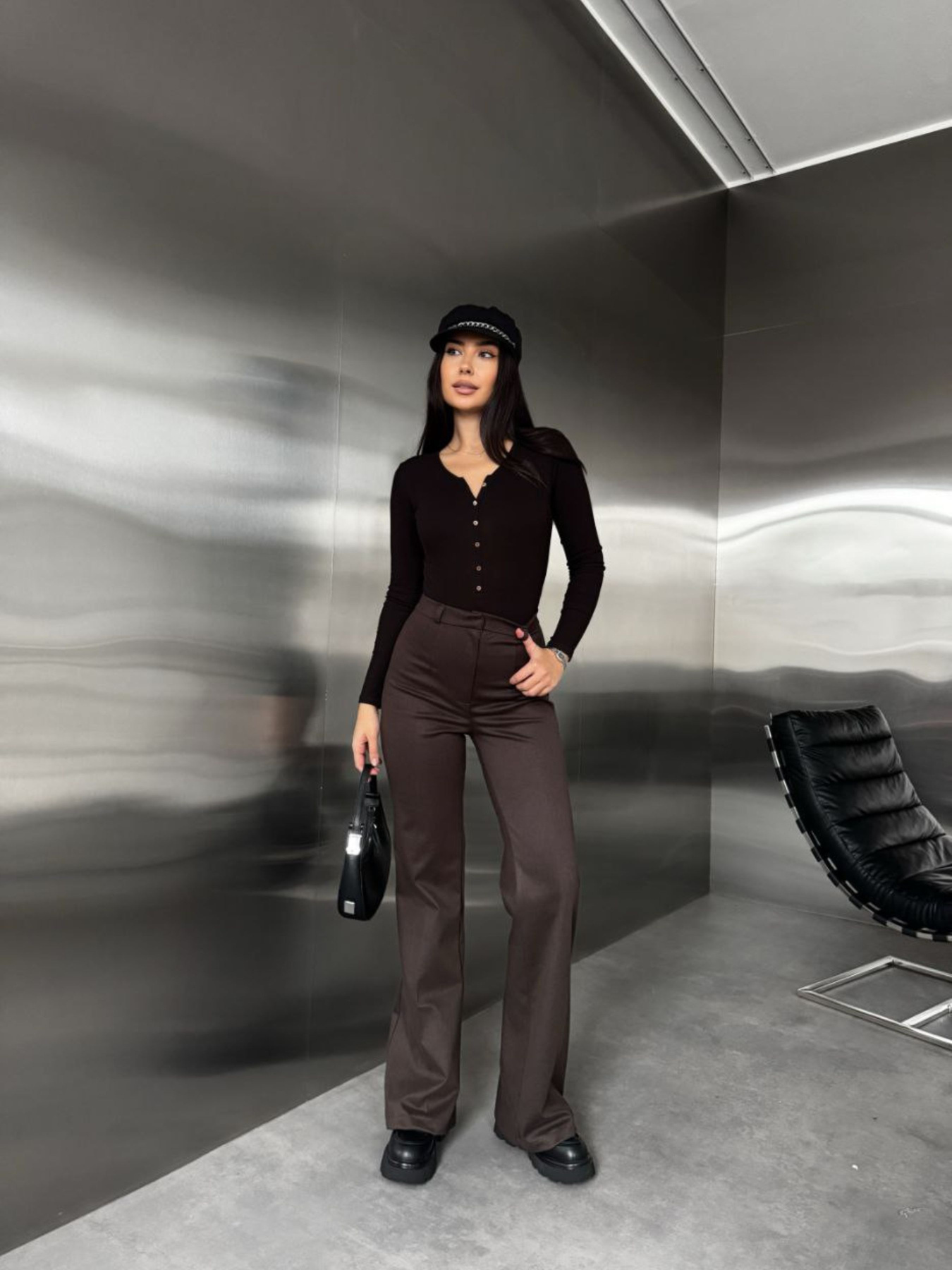 Брюки Uaclothes модель like16196-korichnevj Фото