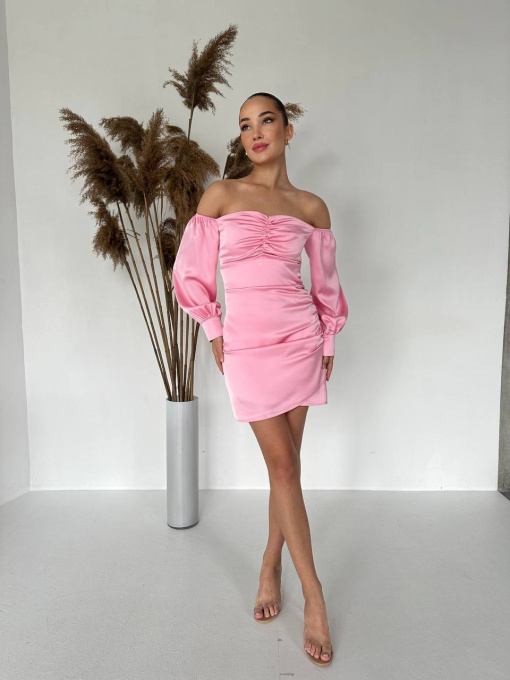 Жіноча вечірня сукня з відкритими плечами, Рожевий Uaclothes (like16156) модель like16156-rozovj Фото