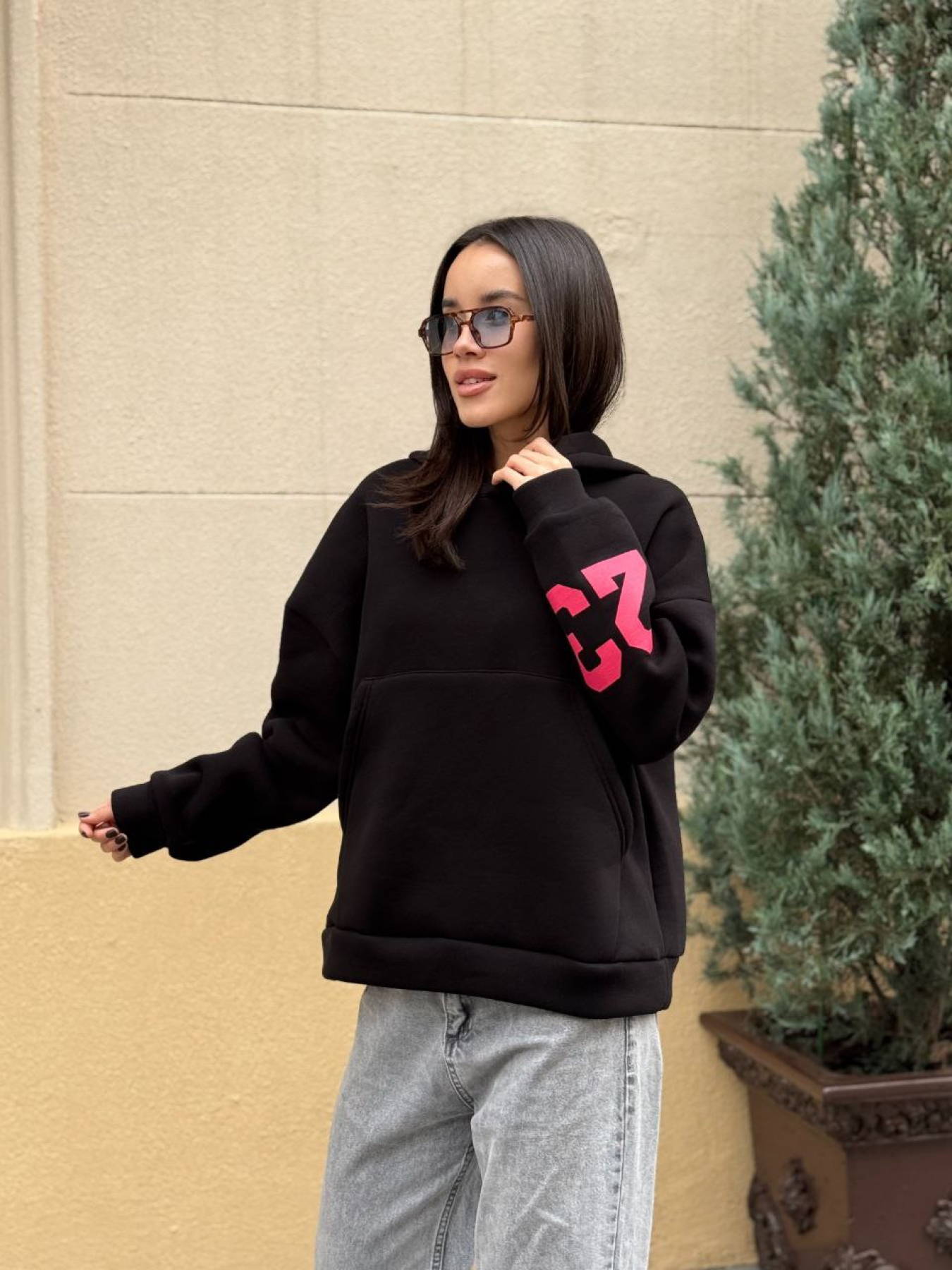 Жіноче спортивне худі на флісі, Чорний Uaclothes (like15923) модель like15923-chernj Жіноче спортивне худі на флісі, Чорний Uaclothes (like15923) модель like15923-chernj Фото