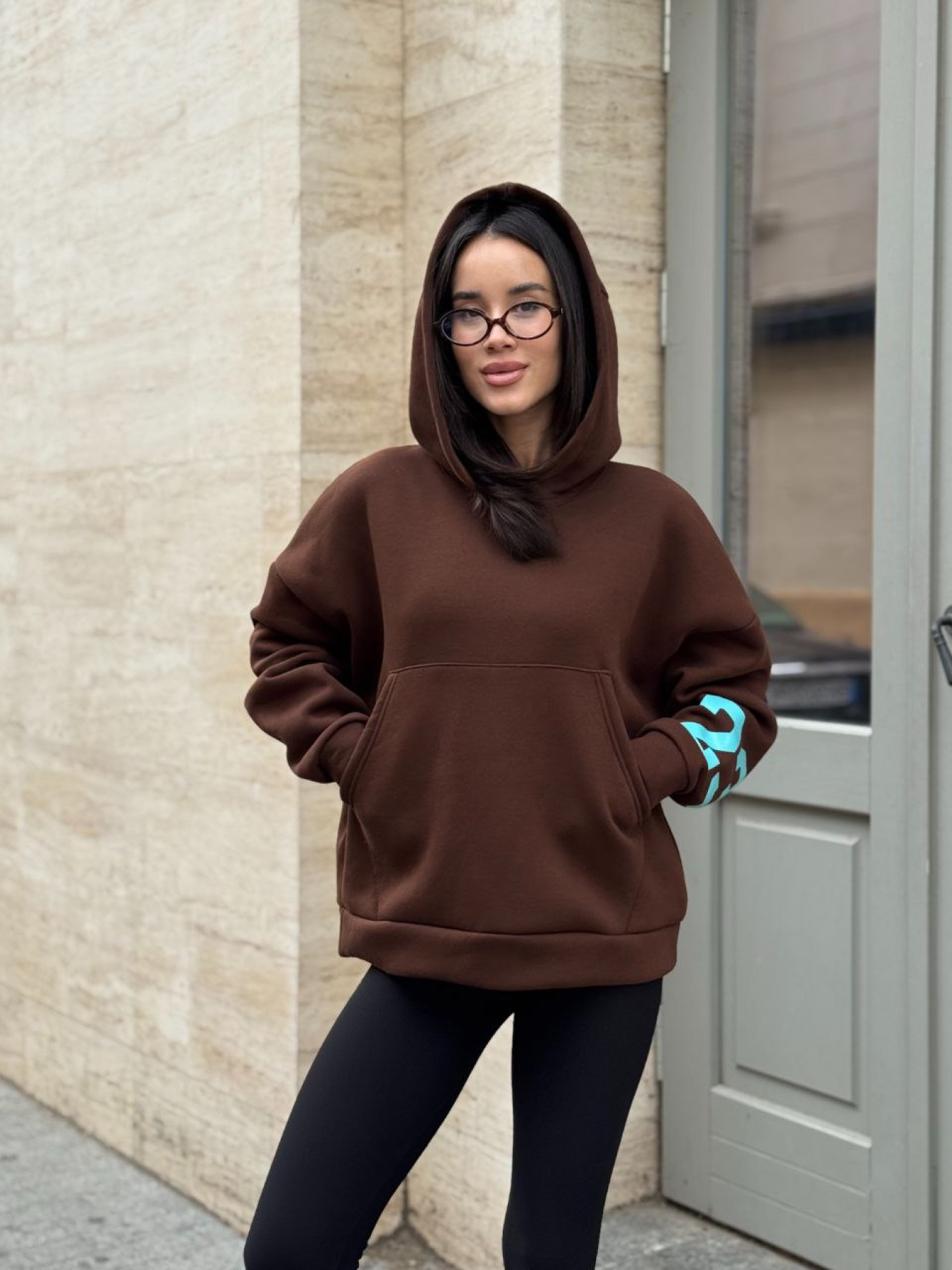 Жіноче спортивне худі на флісі, Коричневий Uaclothes (like15923) модель like15923-korichnevj Жіноче спортивне худі на флісі, Коричневий Uaclothes (like15923) модель like15923-korichnevj Фото