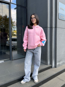 Жіноче спортивне худі на флісі, Рожевий Uaclothes (like15923) модель like15923-rozovj Фото