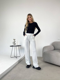 Жіночі штани із ангори з кишенями, Молочний Uaclothes (like15822) модель like15822-molochnj Фото