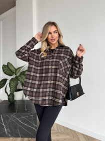 Рубашки Uaclothes модель like15667-korichnevj Фото