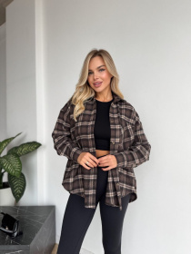 Рубашки Uaclothes модель like15667-korichnevj Фото