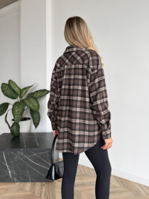 Рубашки Uaclothes модель like15667-korichnevj Фото