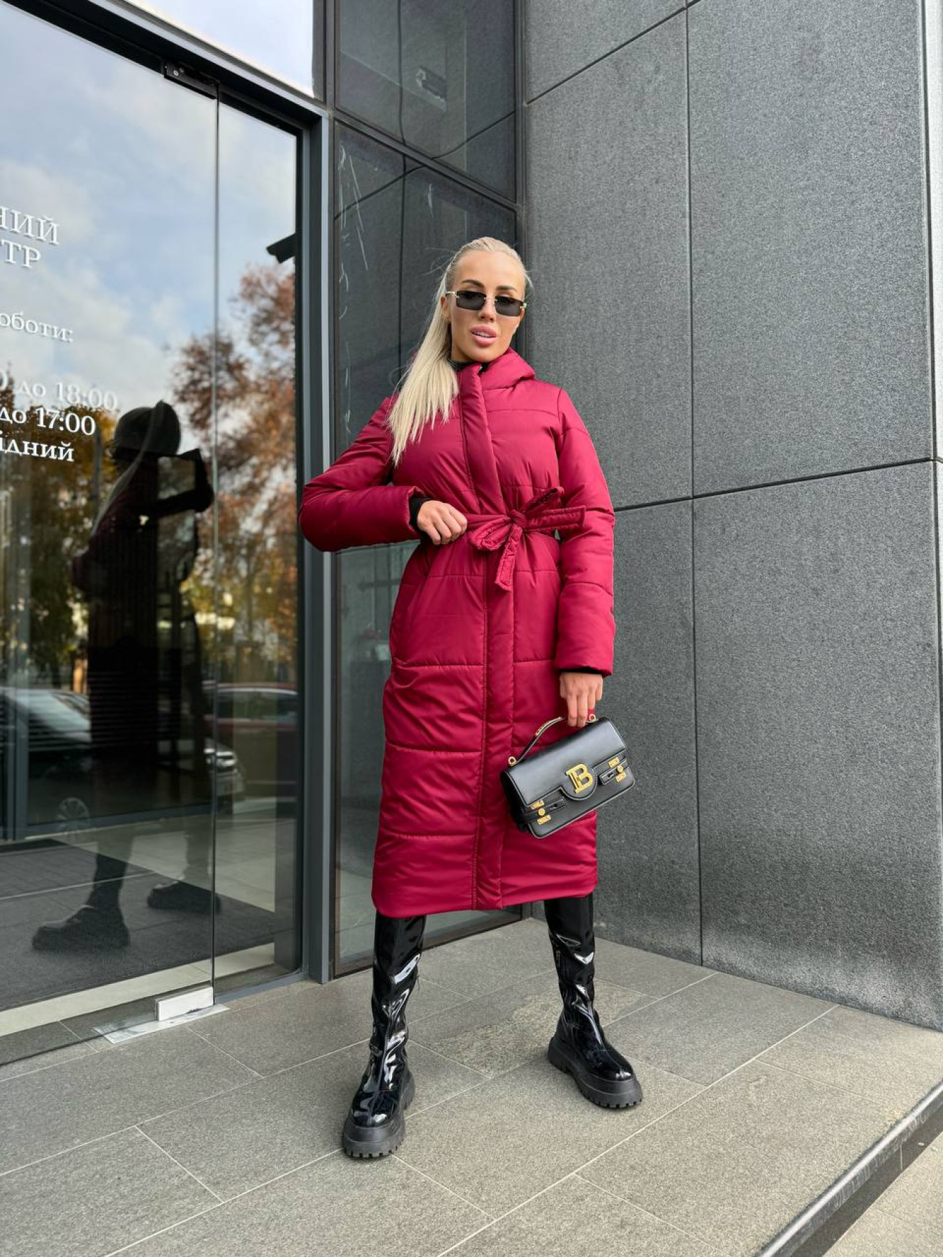 Куртки та дублянки Uaclothes модель like15636-bordovj Фото