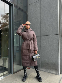 Куртки та дублянки Uaclothes модель like15636-korichnevj Фото