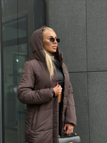 Куртки та дублянки Uaclothes модель like15636-korichnevj Фото