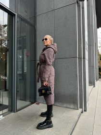 Куртки та дублянки Uaclothes модель like15636-korichnevj Фото