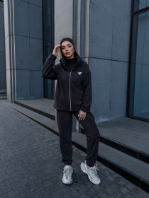 Жіночий теплий костюм на блискавці (кофта + штани), Графітовий Uaclothes (like15542) модель like15542-grafitovj Фото