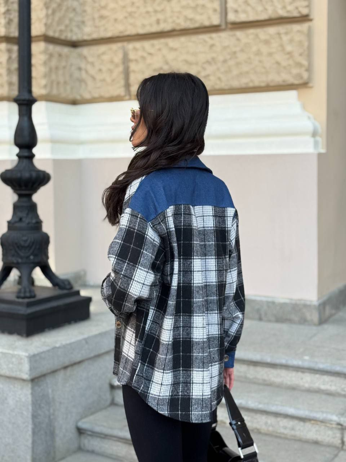 Сорочка в клітинку Uaclothes модель like15509-chernj Фото