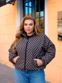 Куртки та дублянки Uaclothes модель like15300-korichnevj Фото