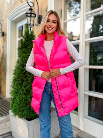 Жіночий подовженний демісезонний жилет, Малиновий Uaclothes (like15263) модель like15263-malinovj Фото